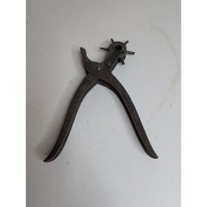 Vintage Sargent & Co. Leather Hole Punch 6 Hole Sizes USA 8"